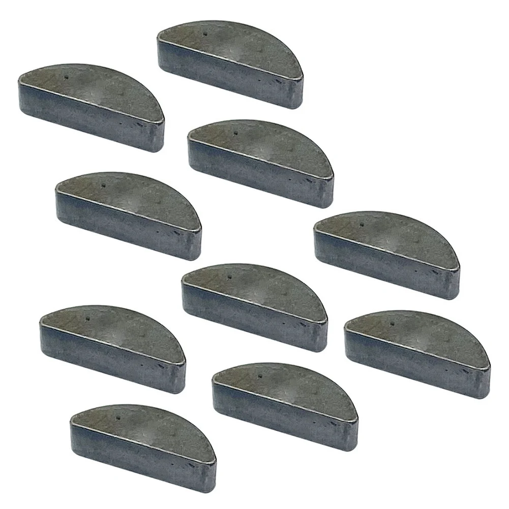 10PCS for Carbon Steel Metric Half Moon Shaft Drive Keys Set Suitable for Mechanical Shaft Fastening and Industrial Use