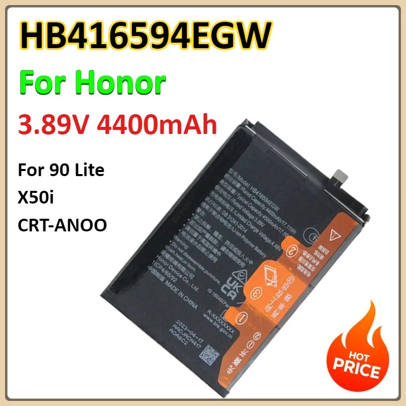 

4400mAh HB416594EGW​​ for Honor 90 Lite X50i CRT-ANOO Replacement Lithium Battery Mobile Phone Accessories