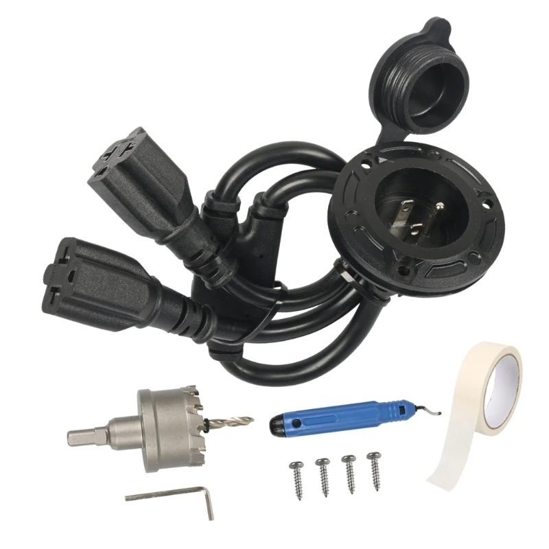 

Upgrades Power Cable NEMA6 Outlet 12AWG Cord for Campers Mobile Trucks