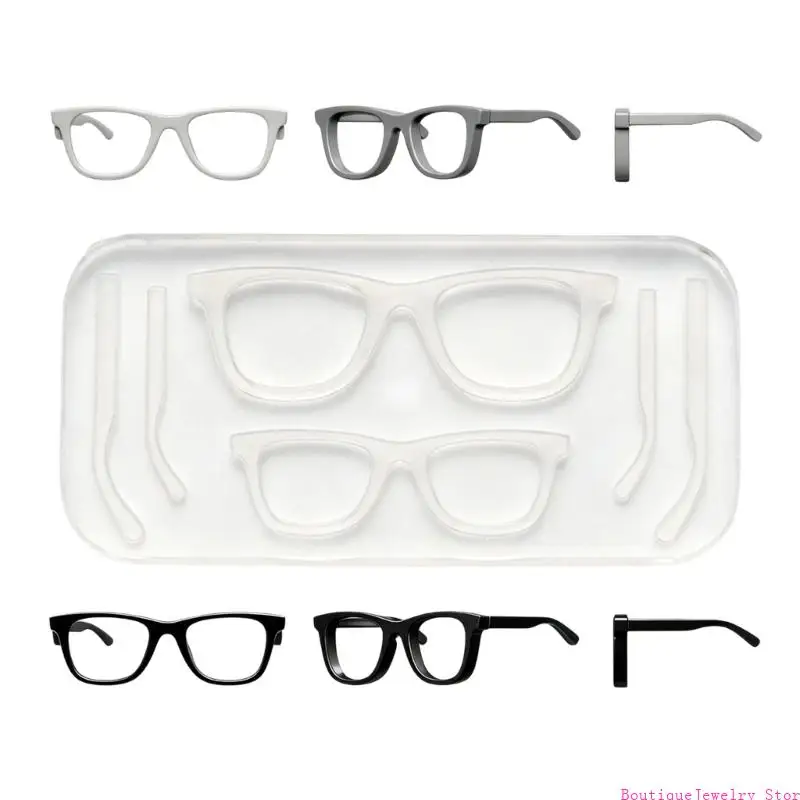 E1PE Eyeglass Jewelry Mold Decorating Silicone Moulds Silicone Texture Suitable for Art Projects and Shelf Displays