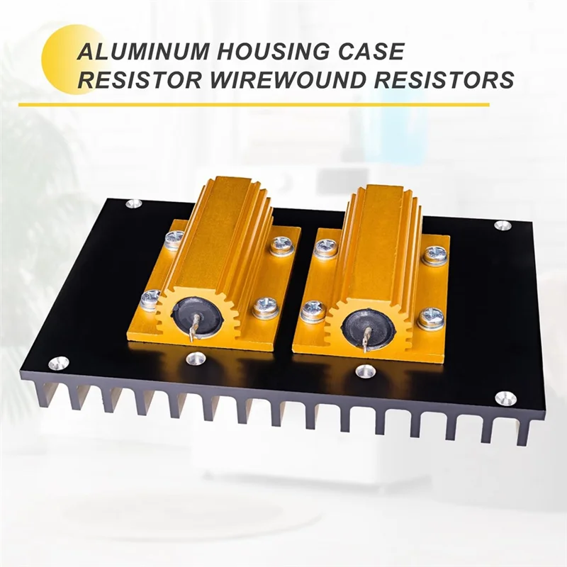 

VOFUN-10Pcs 50W 6 Ohm Aluminum Case Resistor With 5 % Tolerance Aluminium Housing Chassis Mount Wirewound Power Resistors
