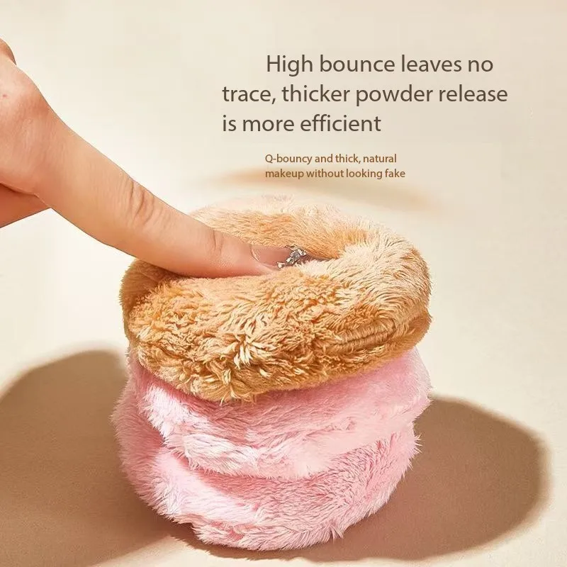 라이프 걸스 귀여운 부드러운 플러시 파우더 퍼프 루즈 파우더 세팅 부드러운 플러시 편안한 피부 친화적인 두꺼운 파우더 퍼프