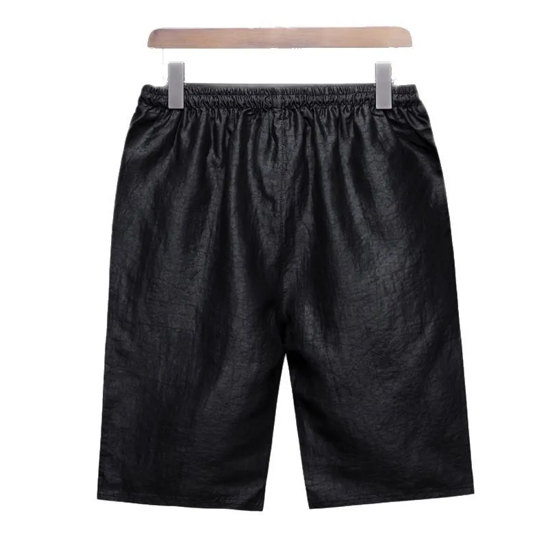 Echte Zijde Hoge Kwaliteit High-End Heren Xiangyun Garen Crack Shorts Middelbare Leeftijd Casual Losse Dunne Ademende Broek All-Match Pak