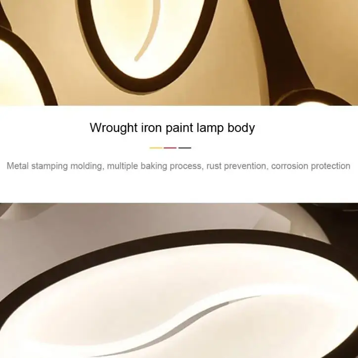 Luces de techo Led con atenuador, lámpara acrílica de montaje en superficie, luminaria de techo para dormitorio, luces de salón, lámpara para el hogar Deckenleuchte