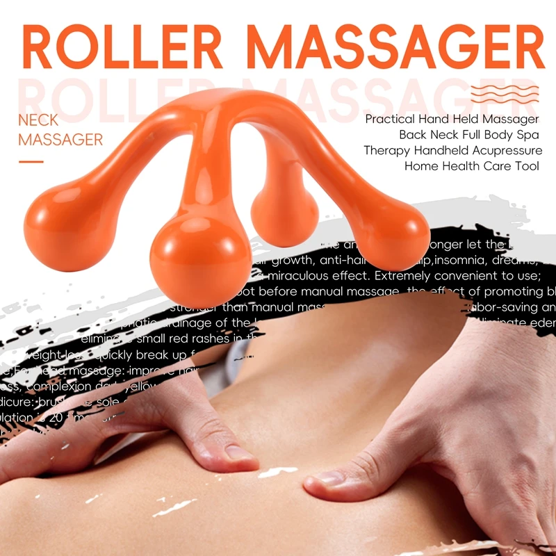 Practical Hand Held Massager Back Neck Full Body Spa Therapy Handheld Acupressure Home Health Care Tool