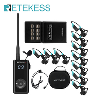 Retekess TT120 Swimming Coach Training Communicator Waterproof Bone Conduction Headphones System For Kayak Trips,Sailing Racing