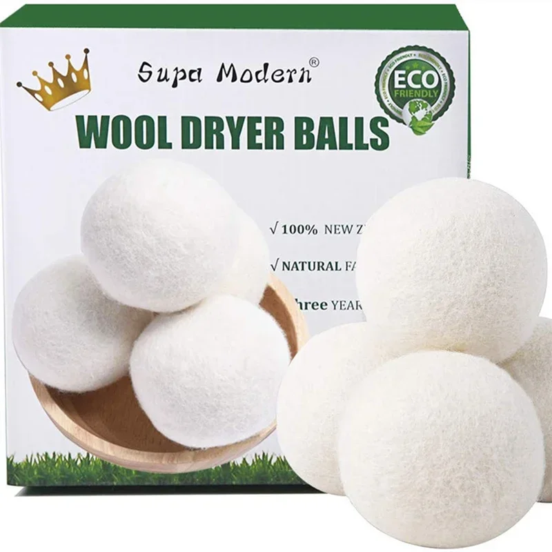 Reusable Wool Dryer Balls Softener Laundry Home Washing 7cm Fleece Dry Kit Ball Useful Washing Machine Accessories