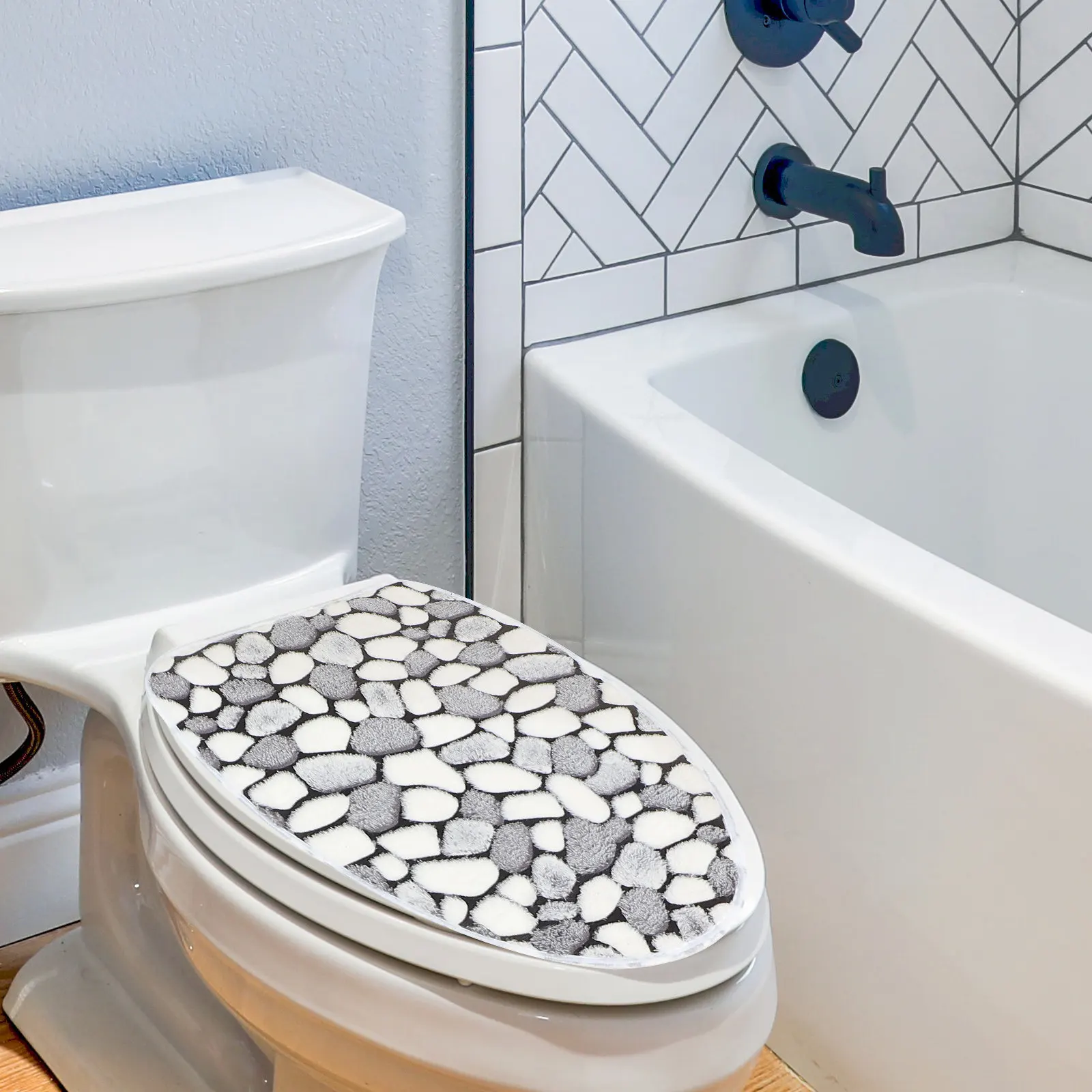 

Комплект из 1 предмета: Нескользящий коврик для ванной из кораллового флиса с высоким влагопоглощением, набор ковриков для пола, коврик для туалета, ковер