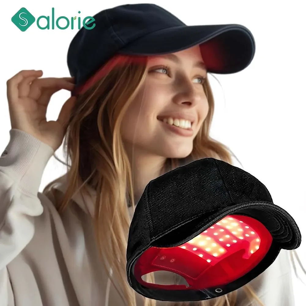 

LED Red Light Therapy Hat 650nm 470nm 850nm for Hair Growth 48 Bead Lights Anti Hair Loss LED Machine Light Device Helmet Cap