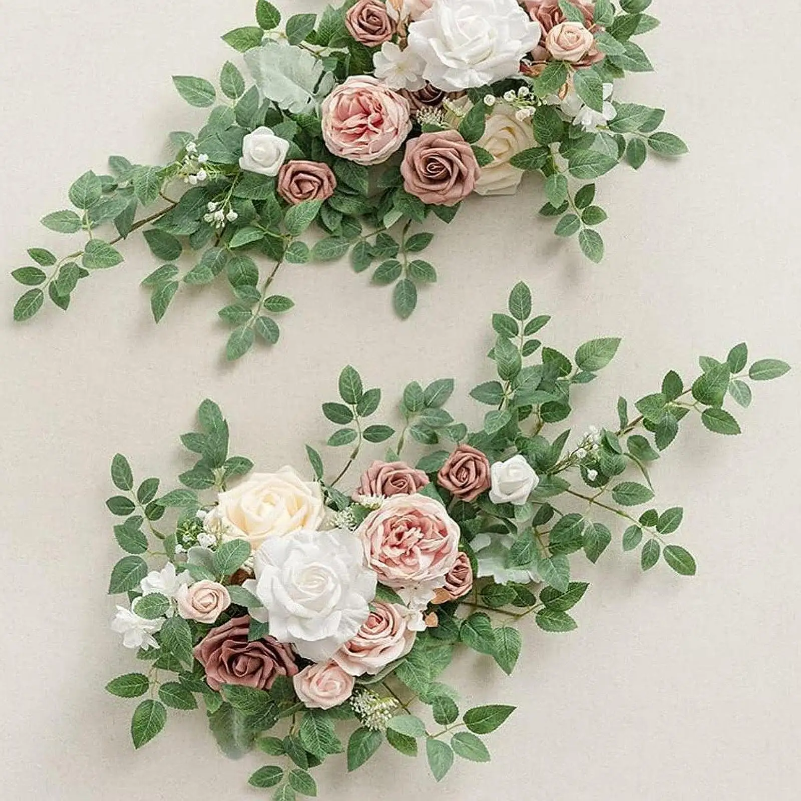 

2Pcs Wedding Chair Back Flowers Wedding Arch Flowers for Ceremony Reception