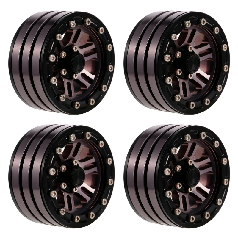 

1.9’’ Wheel Rims Rear Front Wheel Hubs Model Car Modified Part for 1:10 Car Toy