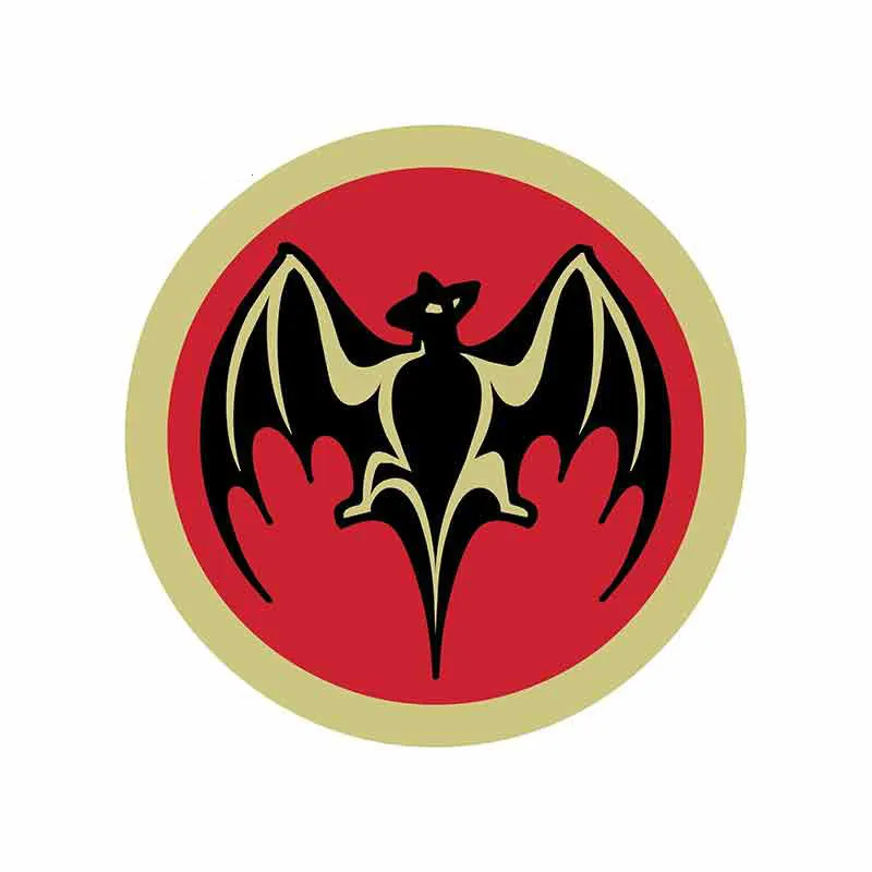 13cm x 13cm Bacardi bat cartoon car sticker, waterproof cover scratch PVC Vinyl JDM bumper trunk truck graphic windshield bumper
