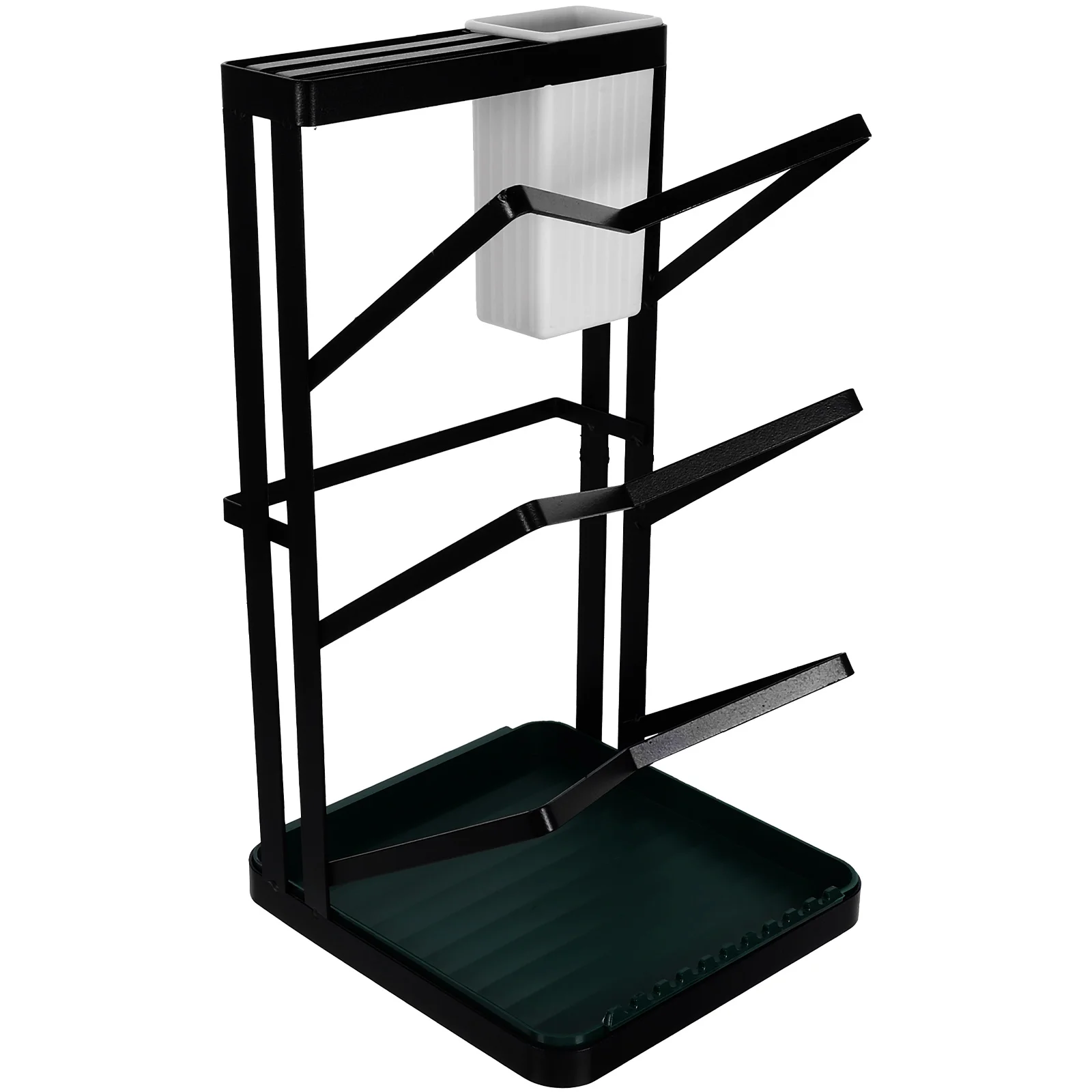 

1pc Multi-Tier Pot Lid Draining Stand Storage Rack Kitchen Utensils Organizer Cutting Board Holder Space-Saving Metal Rack For