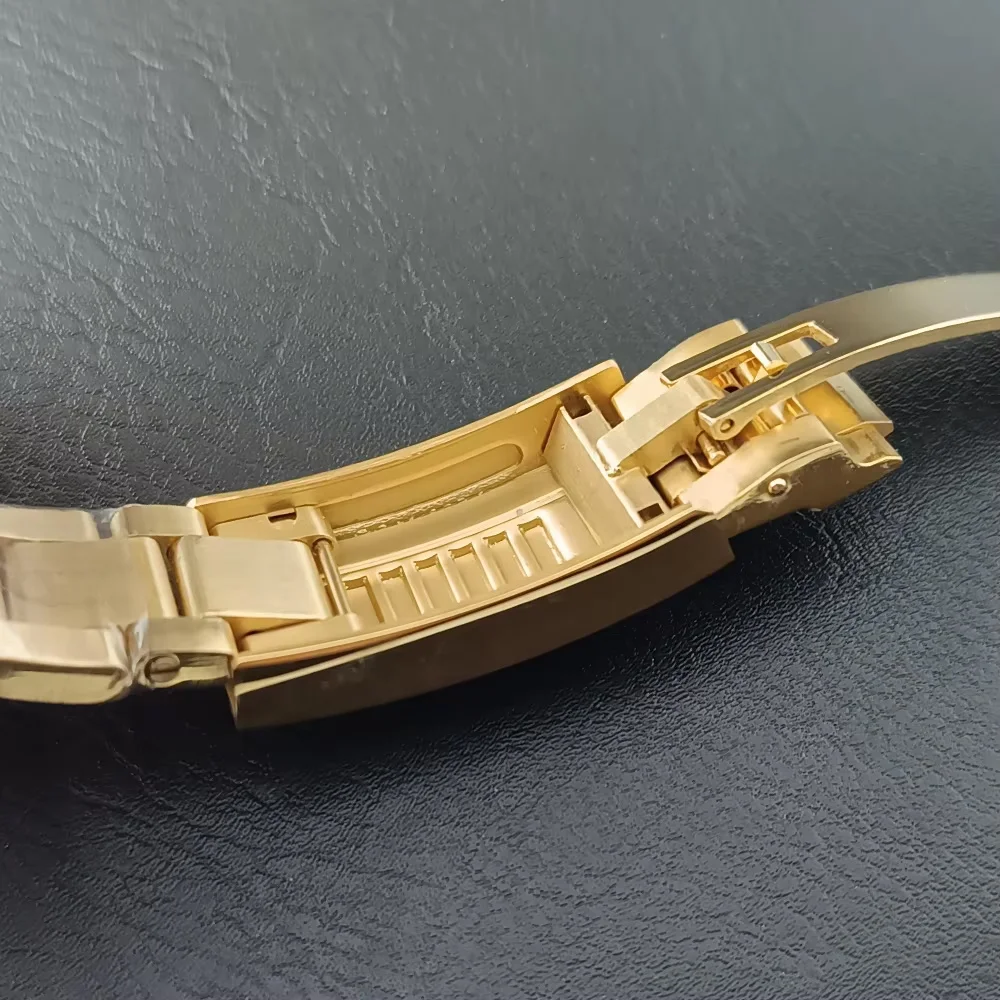 36/39 مللي متر ساعة رجالية حافظة فولاذية تناسب NH34 NH35 NH36 ساعة الطلب اكسسوارات مصقول حافظة ساعة أجزاء صندوق ساعة يد تعمل بالحركة التلقائية