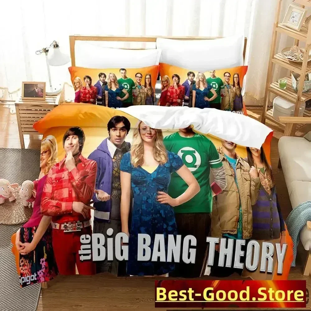 

3D Print Big Bang Theory Bedding Set Boys Girls Twin Queen King Size Duvet Cover Pillowcase Bed boys Adult Home Textileextile