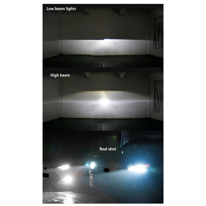ABLN-Y6D عين السمكة LED المصباح استبدال الملحقات عدسة الضوء المزدوج الأبيض دراجة نارية الأضواء H7 سيارة العلوي