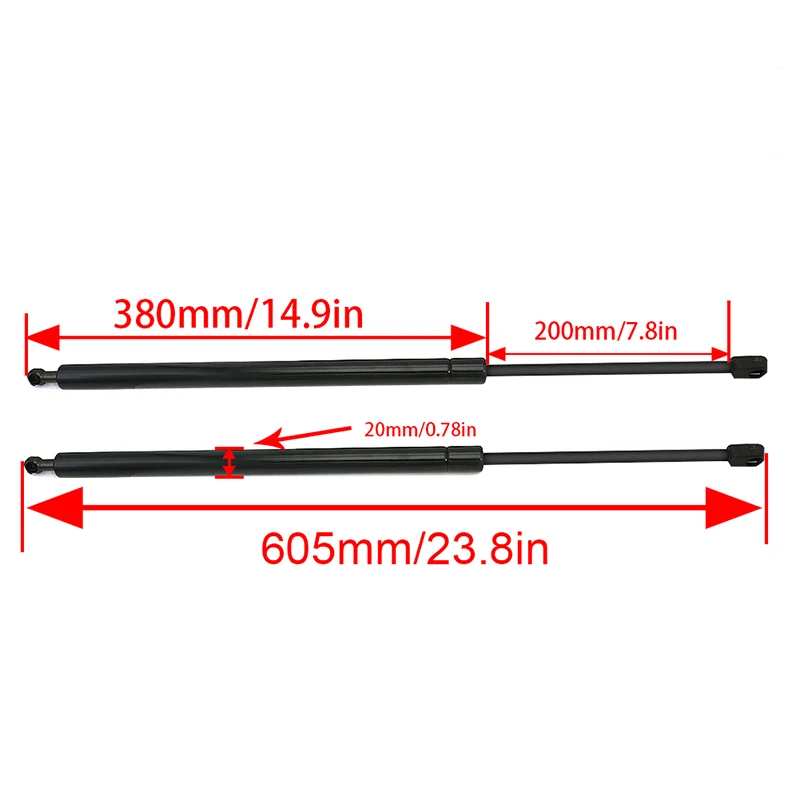 2PCS Car Metal Tailgate Lift Supports Gas Spring Strut Shock Car Accessories For Lexus RX350 RX450h 2010-2015 689500E030R