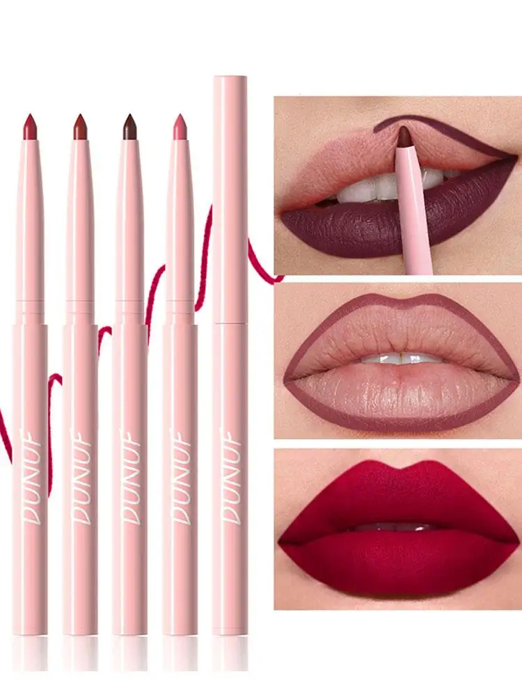 2025 ใหม่ 6Pcs Velvet Lip Liner Set,Ultra-Pigmented Matte ดินสอ, กันน้ํา Smudge-Proof สําหรับ Lip Blushing,Pro ชุดแต่งหน้า