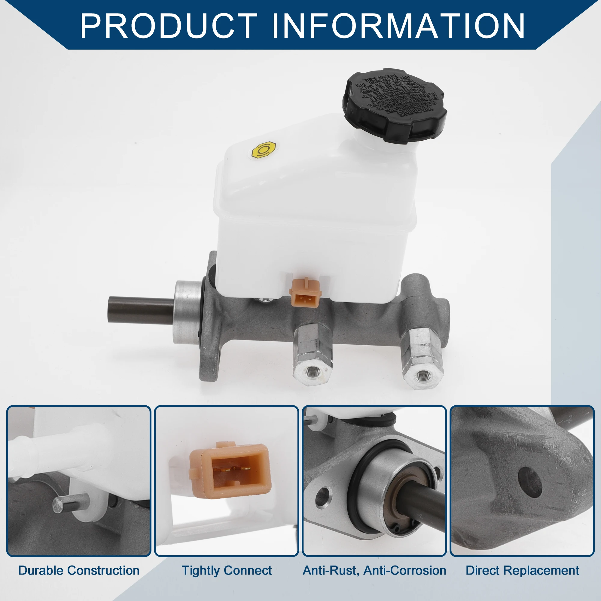 UXCELL No.585102H000 Brake Master Cylinder with Reservoir for Hyundai Elantra 2006-2008 Hydraulic Master Cylinder