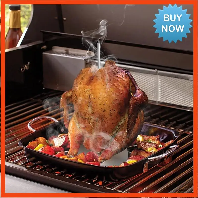 BISM Stainless Steel Vertical Meat Spit BBQ Skewer Stand For Enjoyable Indoor And Outdoor Grilling Experiences