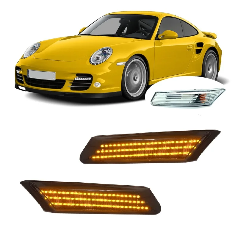 

for Porsche 911 Carrera 4 Targa 4S GT2 GT3 GTS 997 2005 2006 2007 2008 2009 2010 2011 2012 LED Side Marker Signal Light Lamp