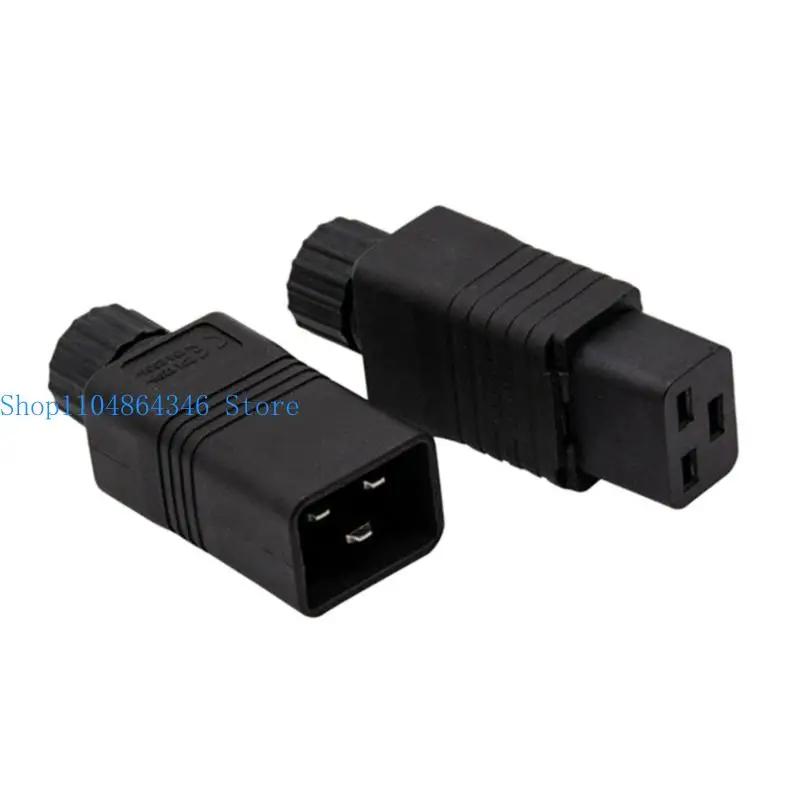 652F IEC320 C20 to C19 Power Connector Adapter 16A 250V for Equipment Server Repair