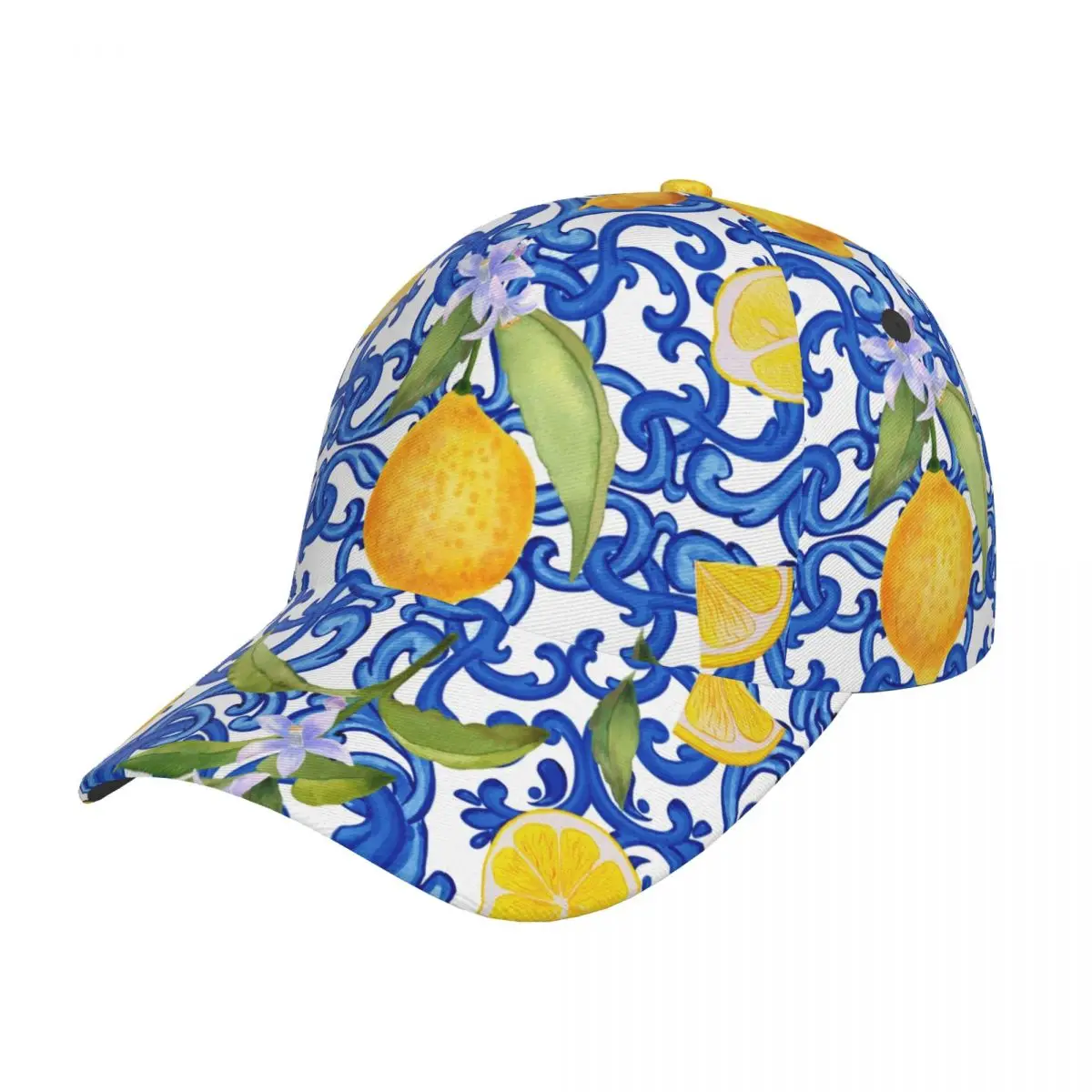 Golf hat men Baseball Cap Sports Mediterranean Style Lemon Snapback Hat Fashion Outdoor Hip Hop Hats For Men Women Unisex