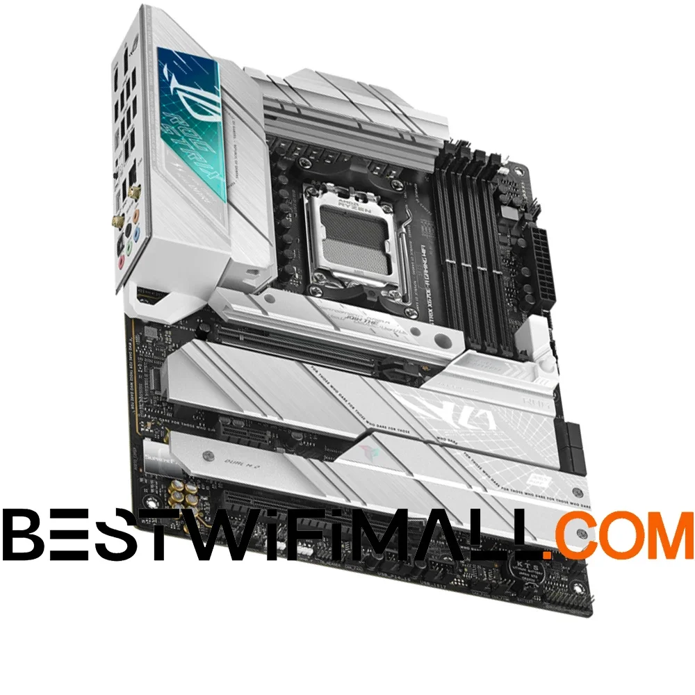 

ASUS X670E-A WiFi 6E ROG STRIX Разъем AM5 LGA 1718 Игровая материнская плата AMD Ryzen 7000, 16 + 2 этапа питания PCIe 5.0 DDR5