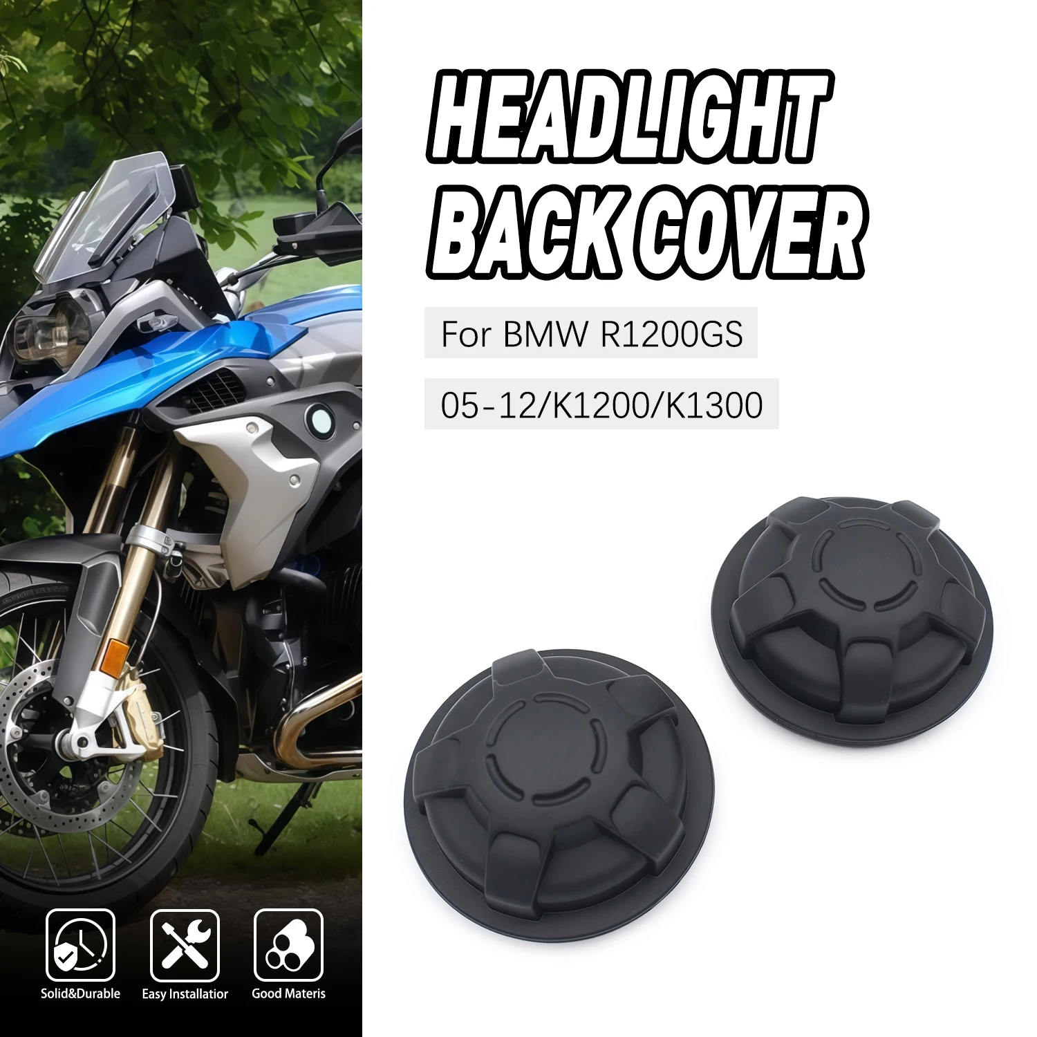 Headlight Back Cover Set Motorcycle Parts For BMW R1200GS 2005-2012 K1200 K1300 K1200GS K1200R 05840594 K1300R 05180519