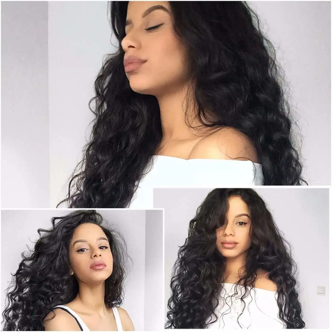 11a alta qualidade de inteligência onda solta renda frontal com pacotes 100% cabelo humano real natural preto pré-arrancado hd renda suíça