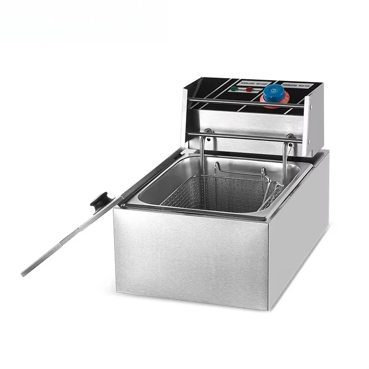 

Фритюрница электрическая однокамерная ZH-81 для коммерческого использования, оборудование для кухни