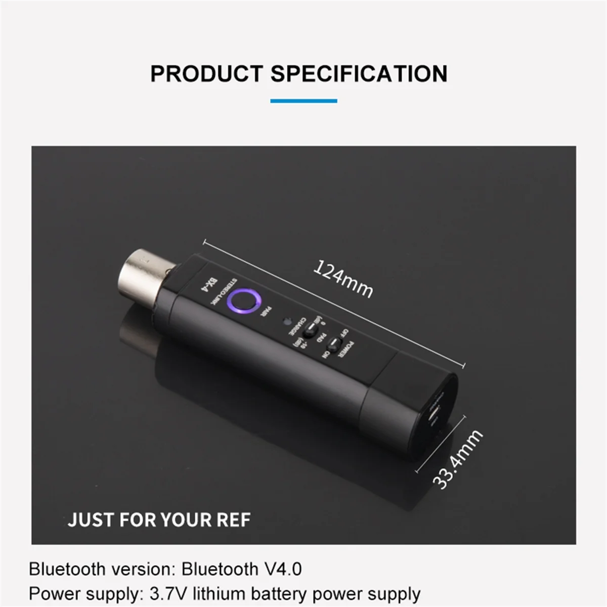 

ABIY-BX-4 Wireless Bluetooth Audio Receiver for Music Streaming Sound System Bluetooth 4.0 High Transmission Speed