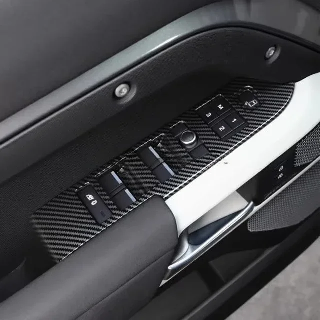 Nowe Akcesoria do Wnętrza Samochodu z ABS i Imitacji Włókna Węglowego do Defender 90 110 130