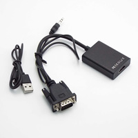 1080P Full HD VGA To HDMI-compatible Converter Cable Audio Output VGA Adapter For PC Laptop To HDTV Projector C3