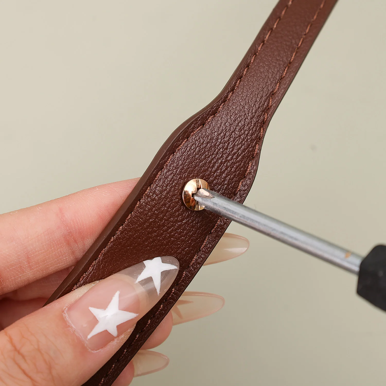 Cinghie per borse in pelle PU da 2 pezzi 73 cm con rivetti Cinghie per borse a tracolla staccabili Cinghie di ricambio per borse fai da te Accessori per marcatura