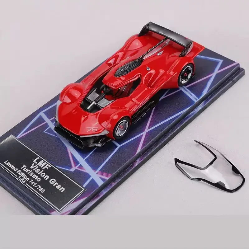 

Модель автомобиля LMF 1:64 Vision Gran Turismo VG Supercar из сплава, статическая коллекционная модель, украшение, праздничный подарок, игрушка