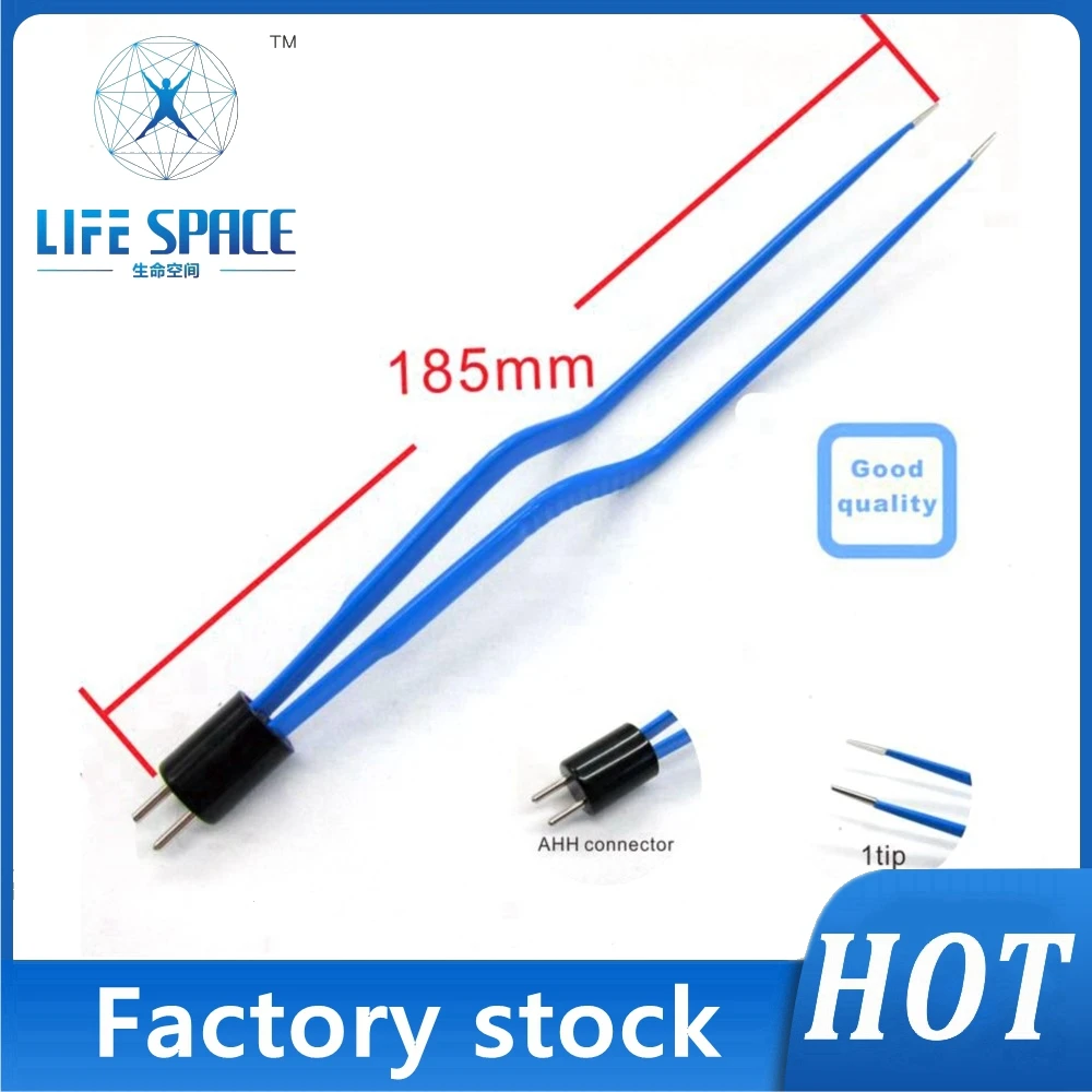 

EMA-18510C Reusable Bipolar Forcep，AHA，Electrosurgical Electrocoagulation Tweezers Electrode Connection Surgical Instrument,tool