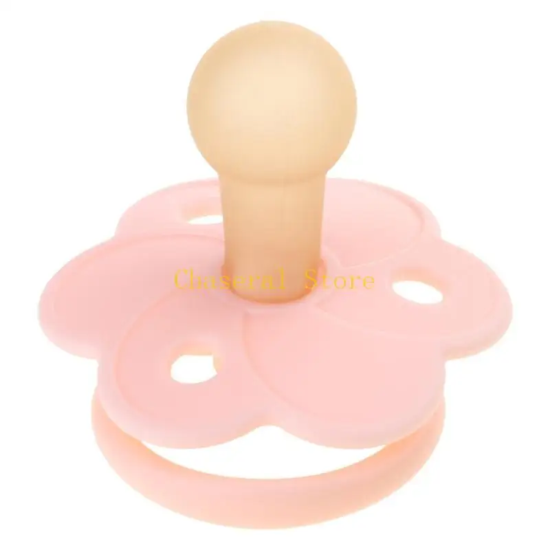 E7ce Baby Silicone Pacifier Flower Dummy Pacifiers Bibs