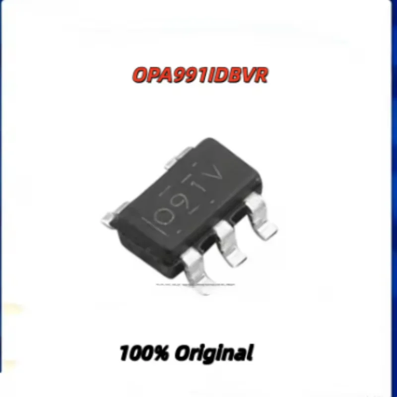 10PCS 100% Original OPA990IDBVR OPA991IDBVR SOT23-5 40V Rail-to-Rail Low Noise Op Amp  Precision Operational Amplifier