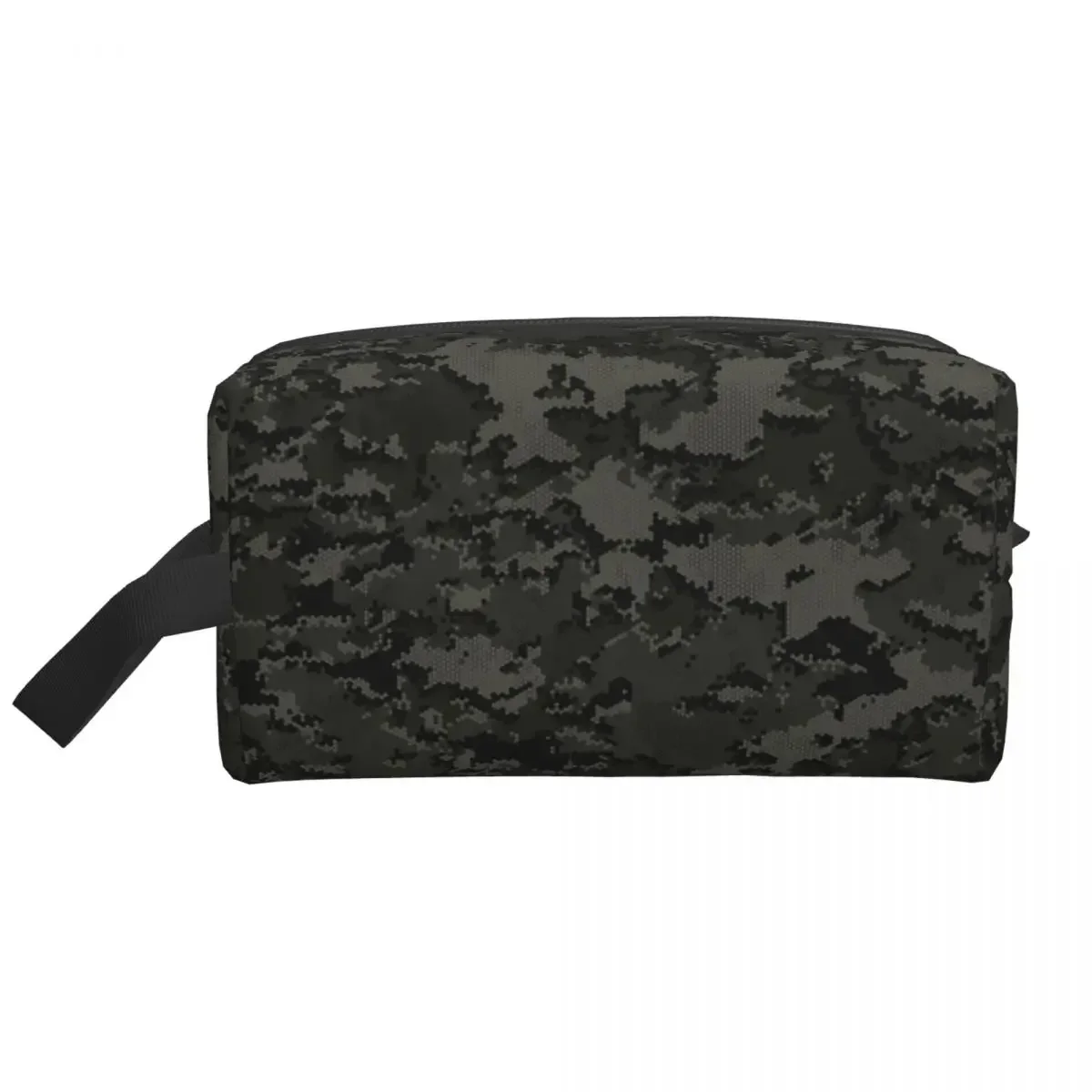 Custom Blackout  Zulu Camouflage Travel Cosmetic Bag Women Camo Makeup Toiletry Organizer Ladies Beauty Storage Dopp Kit