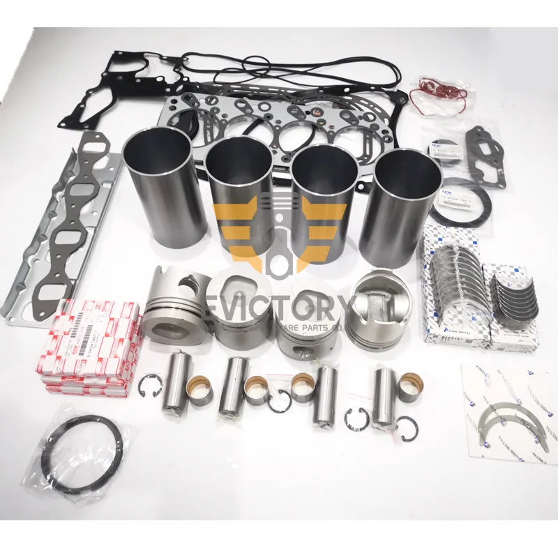 For Isuzu 4JB1-T 4JB1T water oil pump con rod valve rebuild overhaul kit