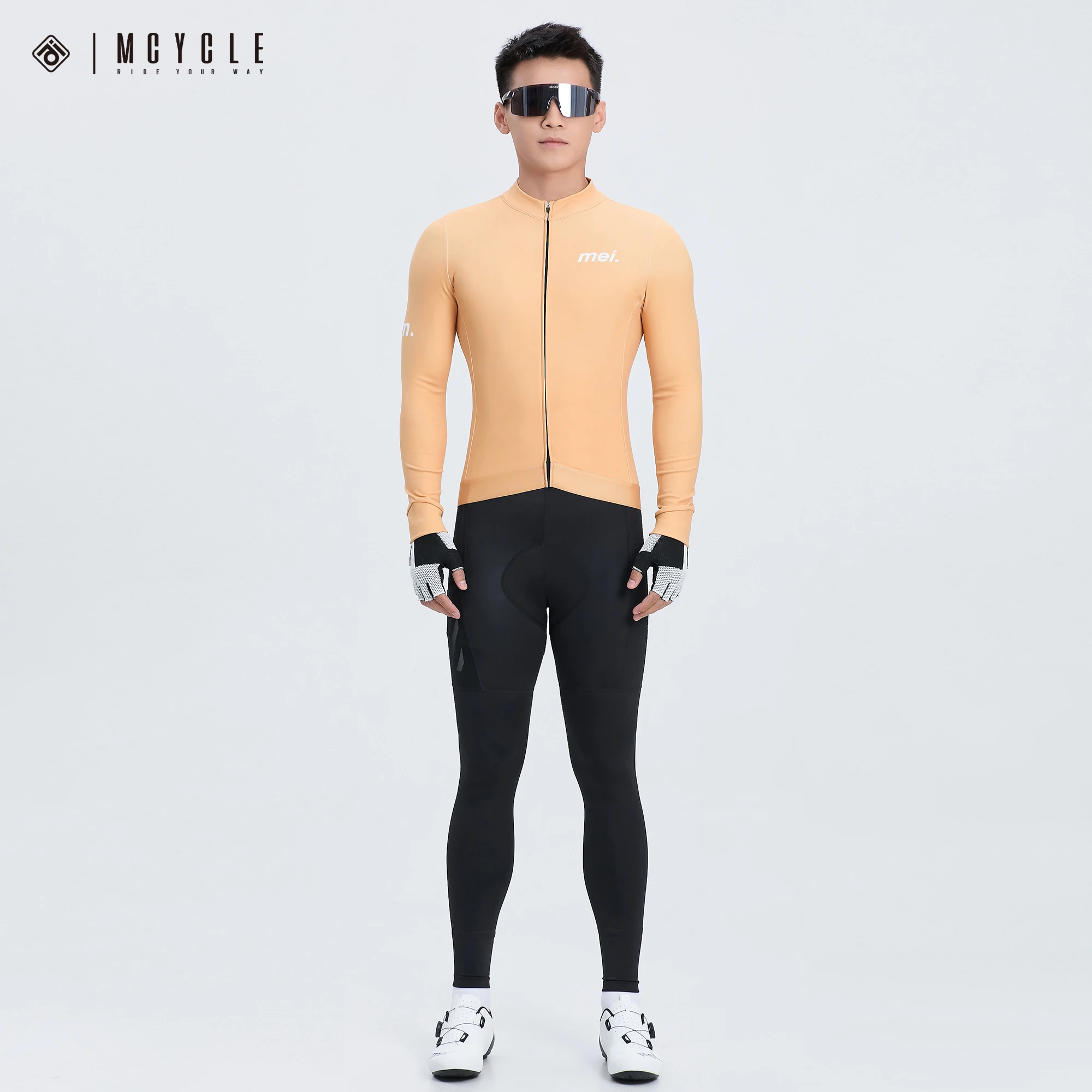 Mcycle Winter Fleece-lined Sport Cycling Bicycle Clothing Unisex Long Sleeve Cycling Jerseys Breathable Bike Cycling Jacket