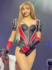 high waist faux "leather"