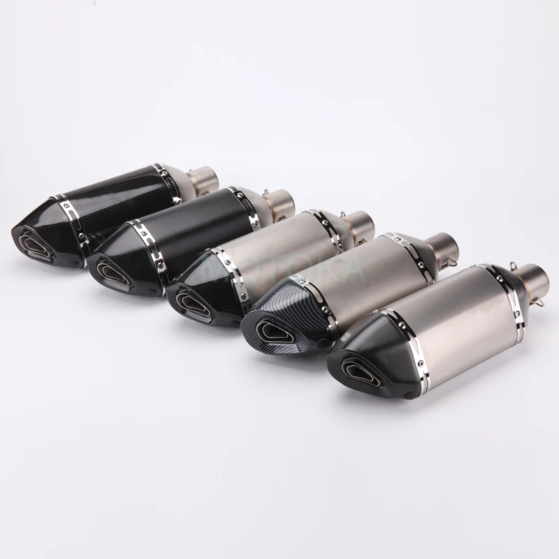 

MOKALA SPEED Modified R1 R3 R6 ZX6R ZX10R ZX25R MT07 MT09 Z800 Z900 Ninja 650 GSXR 750 Universal 51mm Motorcycle Exhaust Muffler