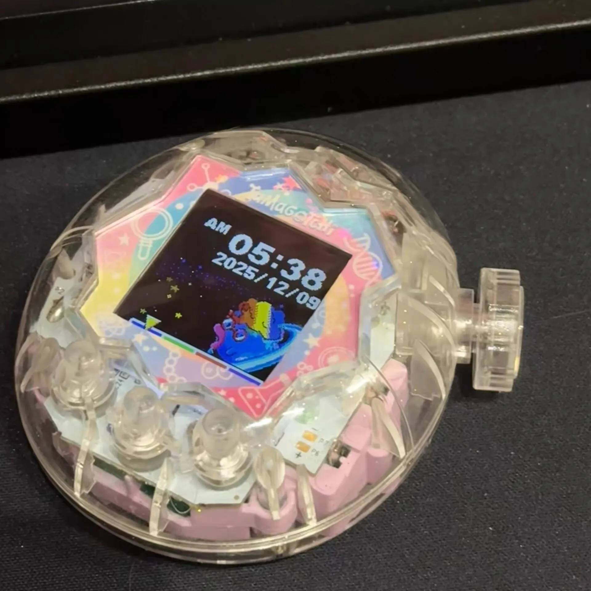 

Прозрачный защитный чехол для Тамагочи с дизайном Синаморолл, сделанный своими руками