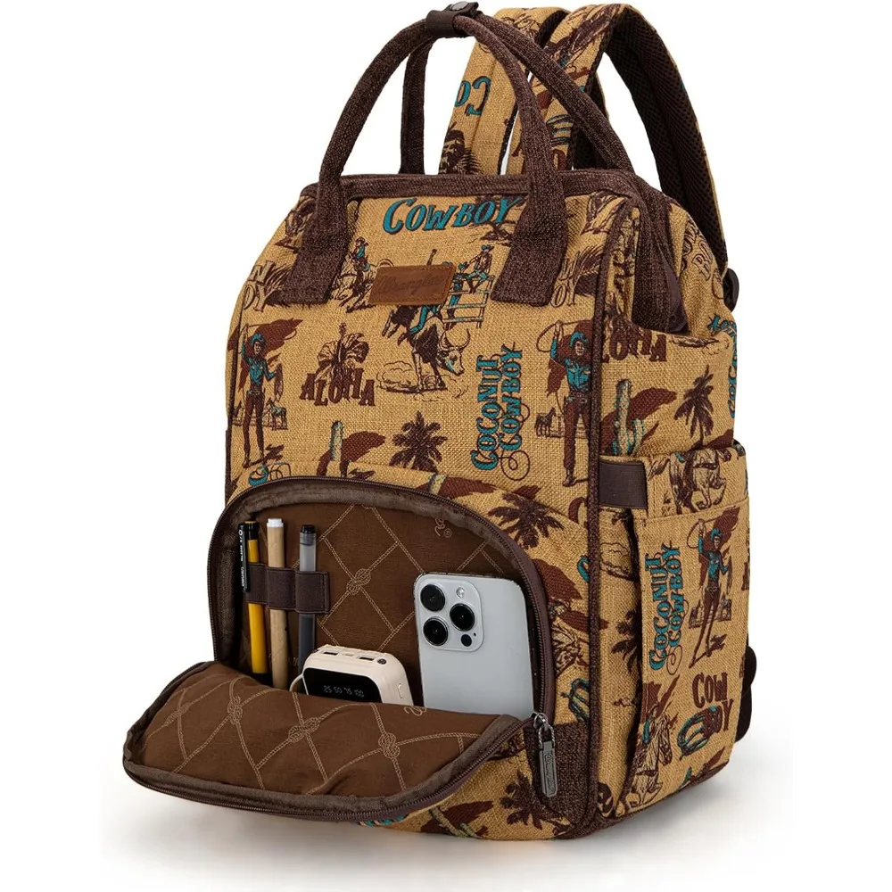 حقيبة نهارية غربية كاجوال للسيدات للكلية والسفر والعمل - حقيبة ظهر متعددة الاستخدامات على الطراز الغربي #3