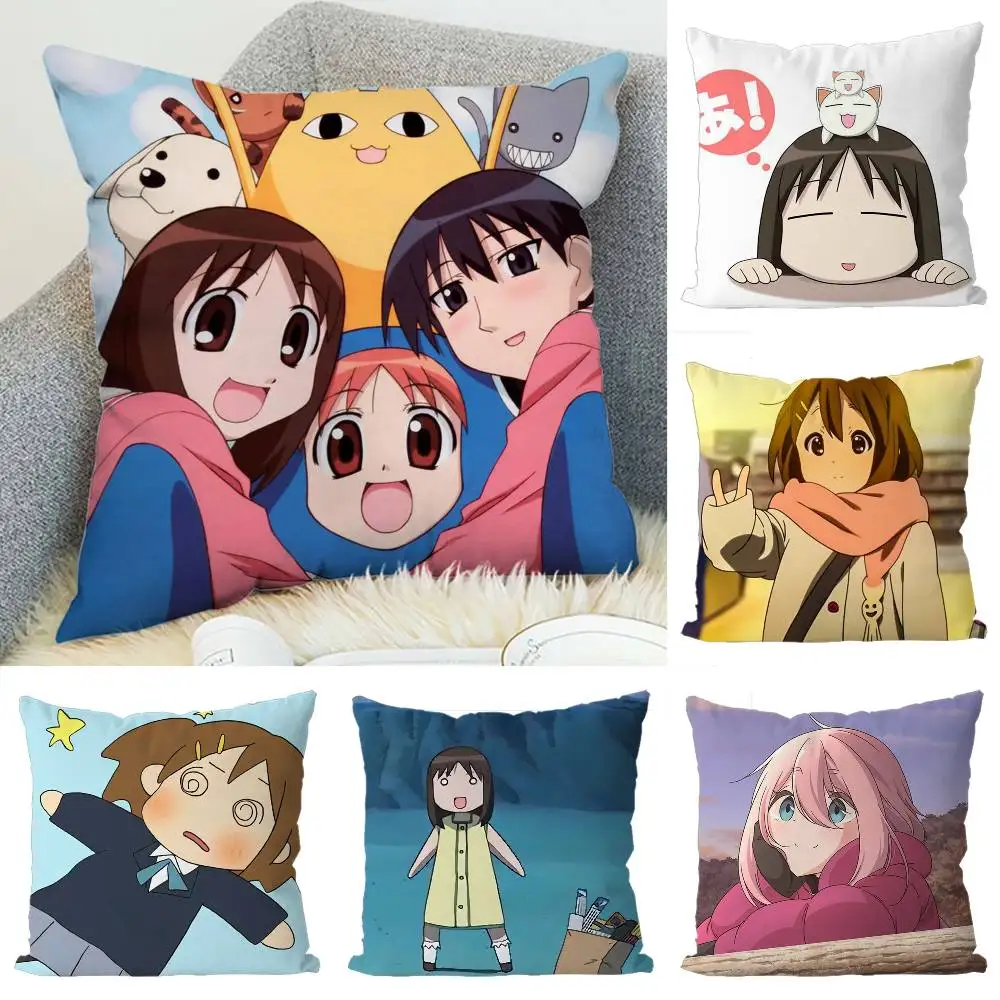 

Azumanga Daioh Pillow Case Luxury Double-sided For Car Pillows 45x45 Cushions Cover Home And Decoration Sofa Pillowcase 50x50