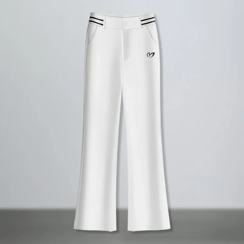 Authentic Korean women's golf pants with breathable spring and summer bell bottoms, slim fit and lightweight sports pants