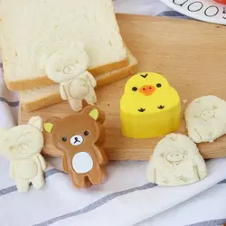 japan Cartoon rilakkuma DIY styling sandwich rice ball mold cute toast cookies mold food grade bento tool baking mold