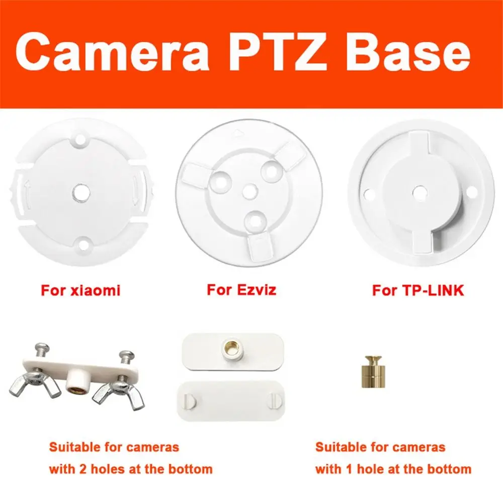 With 1/4 Screw 360° Rotation Mini Camera Holder Adjustable Clip Fixation Baby Monitor Bed Bracket No Punching Smart Camera Mount